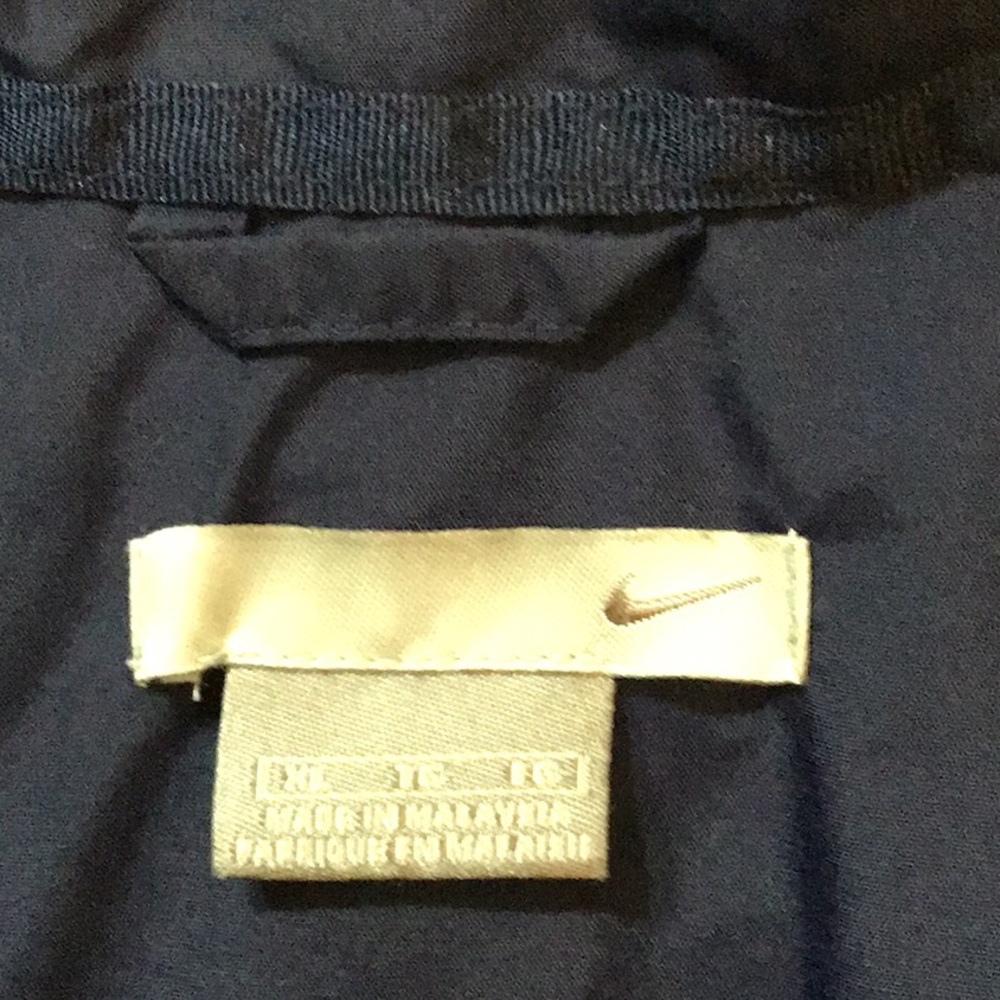 NIKE  MENS NAVY BLUE WINDBREAKER  LON SLEEVES JACKET SZ  XL - Picture 6 of 12
